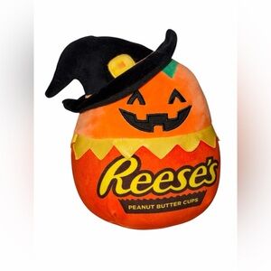 Halloween Reese’s Pumpkin Squishmallow Plush | Witch Hat Rare